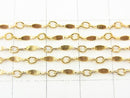 14KGF Bar Chain 1.3mm [40cm][45cm][50cm] Necklace 1pc
