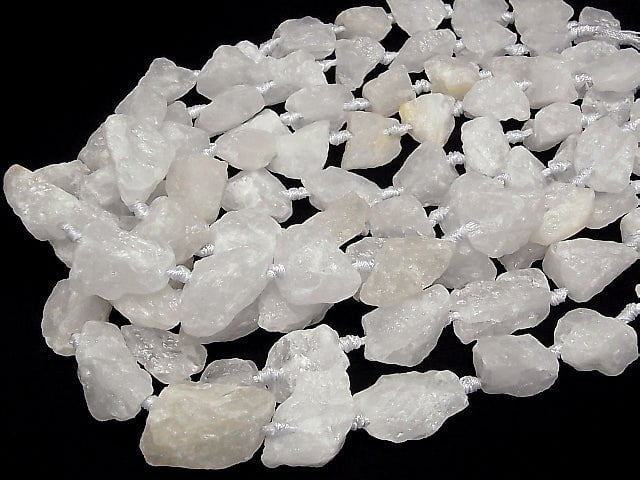 [Video] Crystal Rough Rock Nugget 1strand beads (aprx.15inch/36cm)