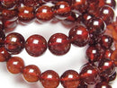 [Video]High Quality Hessonite Garnet AAA+ Round 8mm Bracelet