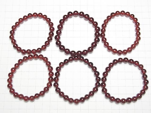 [Video] High Quality Hessonite Garnet AAA+ Round 8mm Bracelet