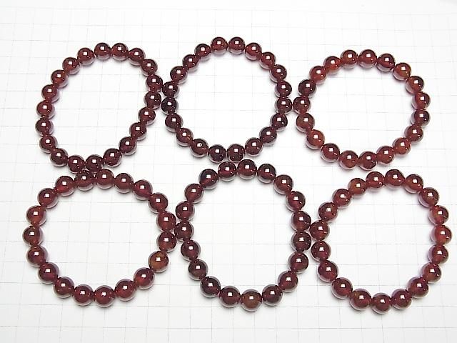 [Video] High Quality Hessonite Garnet AAA- Round 10mm Bracelet