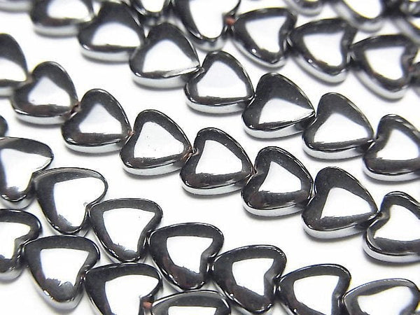 Heart, Hematite Gemstone Beads