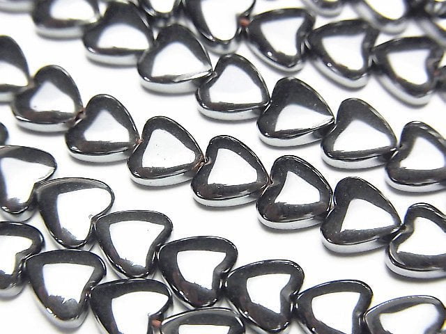 Heart, Hematite Gemstone Beads