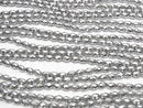 [Video] 1strand $7.79! Hematite Faceted Rice 6 x 4 mm x 4 mm Silver coating 1 strand beads (aprx.15 inch / 38 cm)