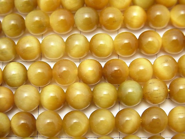 [Video] Golden Tiger's Eye AAA Round 6mm half or 1strand beads (aprx.15inch/38cm)