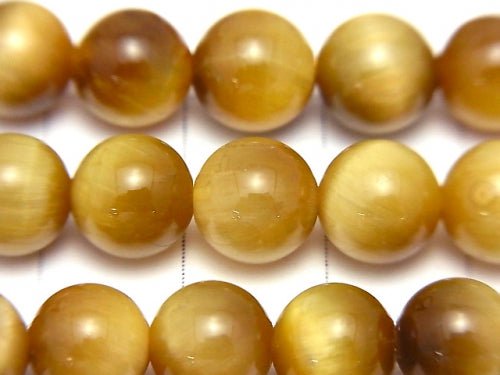 [Video] Golden Tiger's Eye AAA Round 8mm half or 1strand beads (aprx.15inch/36cm)