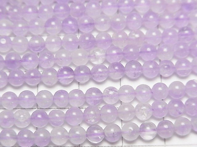 [Video]Lavender Amethyst AA++ Round 4mm 1strand beads (aprx.15inch / 38cm)