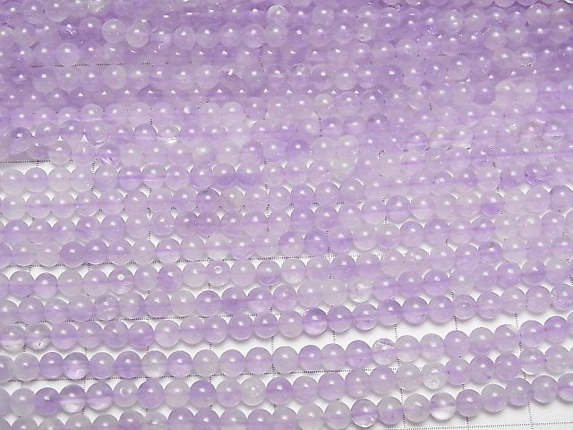 [Video]Lavender Amethyst AA++ Round 4mm 1strand beads (aprx.15inch / 38cm)