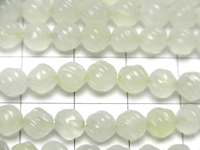 New Jade Round 6mm S line Twist half or 1strand beads (aprx.15inch / 38cm)