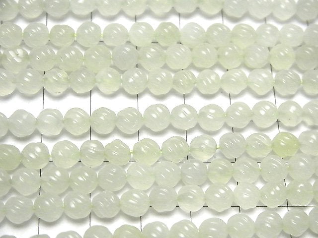 New Jade Round 6mm S line Twist half or 1strand beads (aprx.15inch / 38cm)