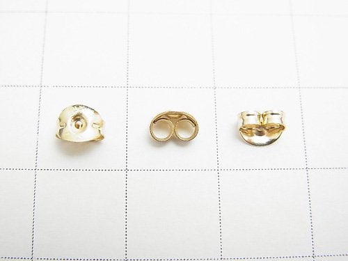 14KGF Earnuts 5x4mm 10pcs (5pairs )