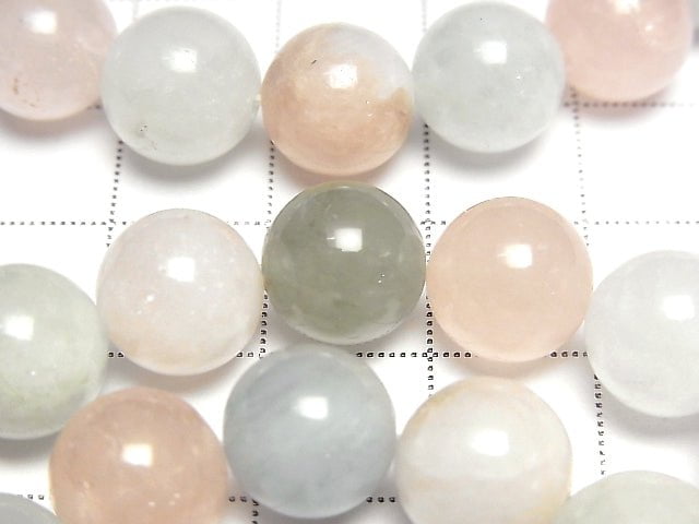 [Video] Beryl Mix (Multicolor Aquamarine) AA++ Round 10mm Bracelet