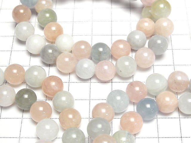 [Video] Beryl Mix (Multicolor Aquamarine) AA++ Round 10mm Bracelet