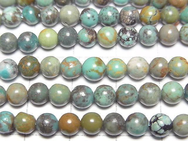 [Video] Turquoise AA+ Round 5mm 1strand beads (aprx.15inch / 36cm)