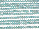 [Video] High Quality! Apatite AA++ Faceted Round 4mm 1strand beads (aprx.15inch/37cm)