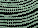Pastel green jade round 4mm 1strand beads (aprx.15inch/36cm)