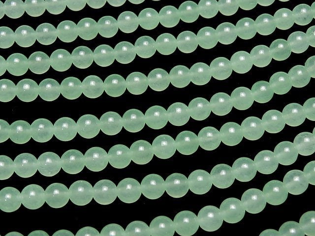 Pastel Green Jade Round 6mm 1strand beads (aprx.15inch / 37cm)