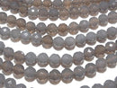Gray Onyx AAA 64Faceted Round 12mm [2mm hole] half or 1strand beads (aprx.15inch/36cm)