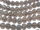 Gray Onyx AAA 64Faceted Round 14mm [2mm hole] half or 1strand beads (aprx.14inch/35cm)