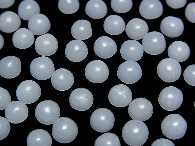 [Video] Angelite  Round Cabochon 6x6mm 4pcs