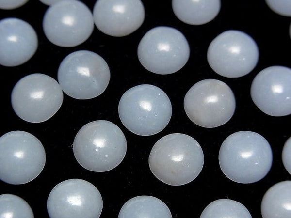 [Video] Angelite  Round Cabochon 8x8mm 4pcs