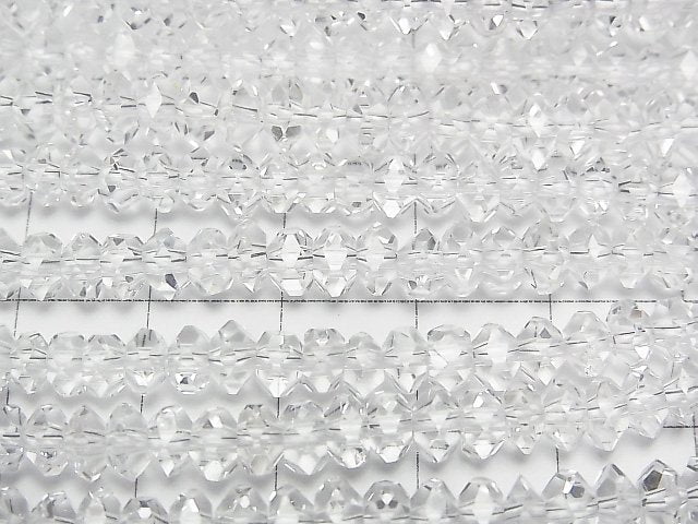 [Video] High Quality! Crystal AAA Faceted Button Rondelle 6x6x3mm 1/4 or 1strand beads (aprx.15inch/38cm)