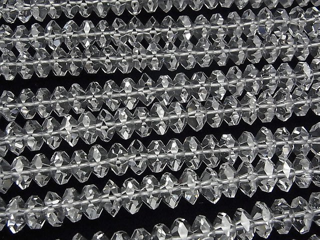 [Video] High Quality! Crystal AAA Faceted Button Roundel 10 x 10 x 5 mm 1/4 or 1strand beads (aprx.15 inch / 38 cm)