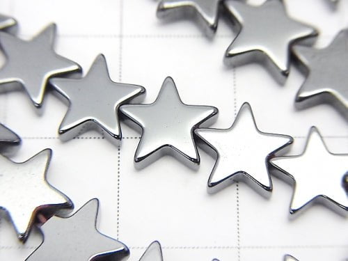 1strand $5.79! Hematite star 8x8mm x 2mm 1strand beads (aprx.15inch / 38cm)