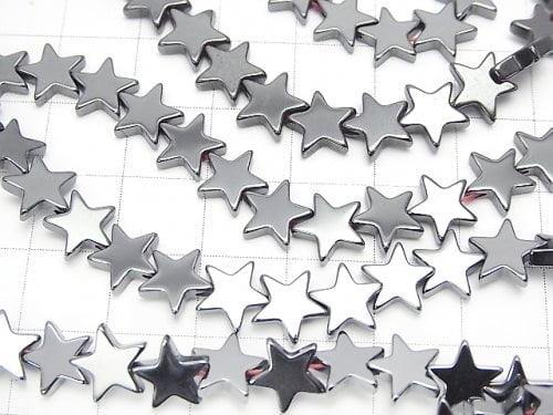 1strand $5.79! Hematite star 8x8mm x 2mm 1strand beads (aprx.15inch / 38cm)