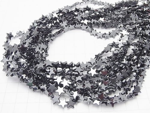 1strand $5.79! Hematite star 8x8mm x 2mm 1strand beads (aprx.15inch / 38cm)