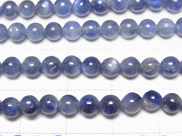 [Video]Kyanite AAA Round 4mm half or 1strand beads (aprx.15inch/38cm)