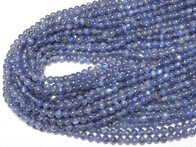 [Video]Kyanite AAA Round 4mm half or 1strand beads (aprx.15inch/38cm)