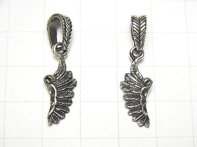 Silver925 Feather Pendant 21x9x3mm 1pc