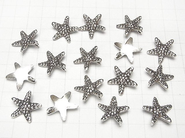 Karen Silver Starfish Charm 19x19x3mm 1pc