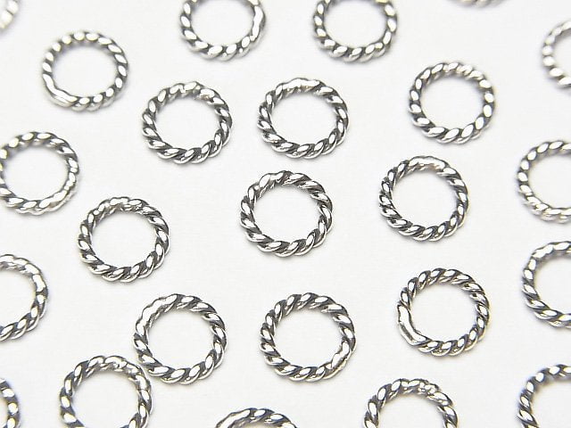 Bali silver Rope Ring (closed type) 6mm 10pcs $4.79!