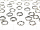 Bali Silver Rope Ring (Closed Type) 6mm 5pcs