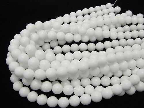 1strand $7.79! White Jade Round 10mm 1strand beads (aprx.15inch / 36cm)