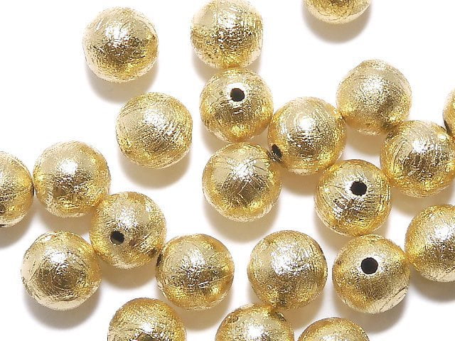 [Video]Meteorite (Muonionalusta) Round 6 mm gold color 1 pc