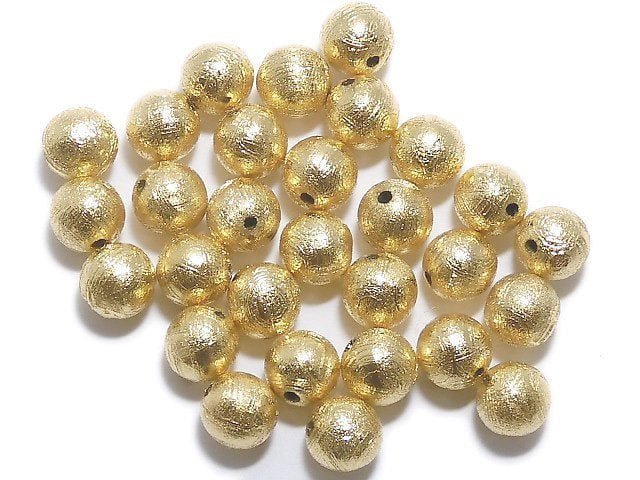 [Video]Meteorite (Muonionalusta) Round 6 mm gold color 1 pc