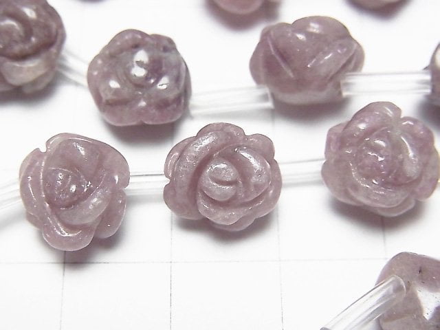 [Video] Lepidolite AA+ Rose [10mm] [12mm] half or 1strand beads (aprx.15inch / 36cm)