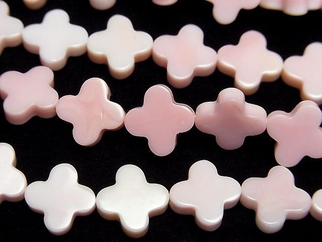 [Video] Queen Conch Shell AAA Flower Motif 10x10mm 1/4-1strand beads (aprx.15inch/38cm)