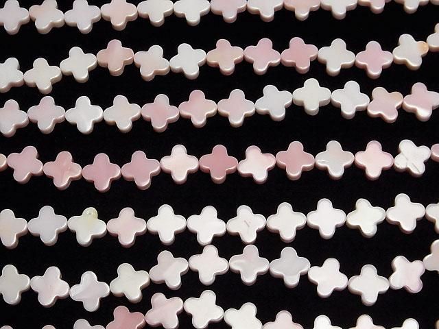 [Video] Queen Conch Shell AAA Flower Motif 10x10mm 1/4-1strand beads (aprx.15inch/38cm)