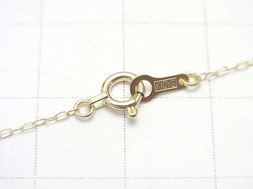 [K10 Yellow Gold] Long Cable Chain [40cm][45cm] Necklace 1pc
