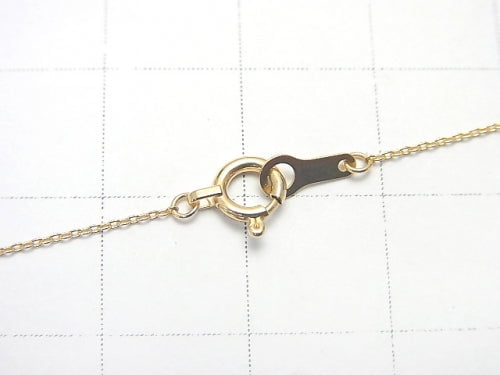 [K10 Yellow Gold] Cable Chain No. 2 0.8mm [40cm][45cm] Necklace 1pc