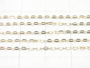 [Video][K10 Yellow Gold] Flat Cable Chain 1mm [40cm][45cm] Necklace 1pc