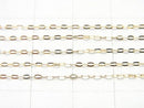 [Video][K10 Yellow Gold]Flat Cable Chain 1mm [40cm][45cm]Necklace 1pc