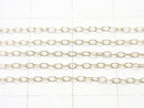 [K10 Yellow Gold] Azuki bean, oval chain NO.1 [40cm][45cm] Necklace 1pc