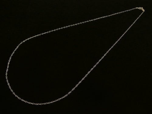 [K10 Yellow Gold] Azuki bean, oval chain NO.1 [40cm][45cm] Necklace 1pc