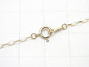 [K10 Yellow Gold] Azuki bean, oval chain NO.2 [40cm][45cm] Necklace 1pc