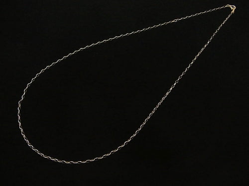 [K10 Yellow Gold] Azuki (Azuki Bean) Oval Chain No. 2 [40cm][45cm] Necklace 1pc